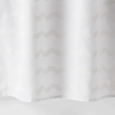 Wave Kids' Shower Curtain White - Pillowfort™ 3 Wave Kids' Shower Curtain White - Pillowfort™ - Image 3