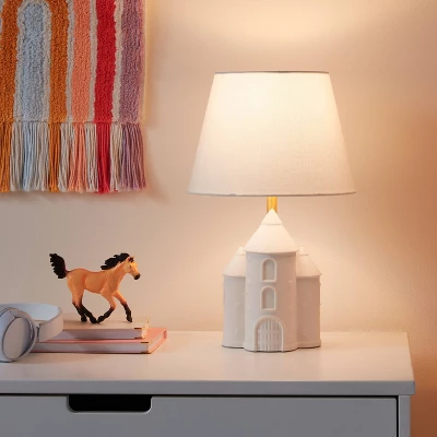 Castle Kids' Table Lamp White - Pillowfort™ 2 Castle Kids' Table Lamp White - Pillowfort™ - Image 2