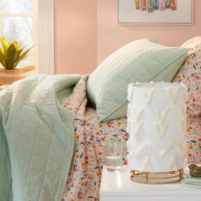 Boho Rattan Cylinder Kids' Nightlight - Pillowfort™ 1 Boho Rattan Cylinder Kids' Nightlight - Pillowfort™