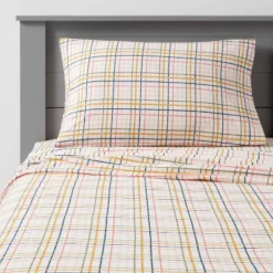 Plaid Print Cotton Kids' Sheet Set - Pillowfort™ 9 Plaid Print Cotton Kids' Sheet Set - Pillowfort™ -Baby House GUEST 066fee74 4bf5 465b b06b 5263416a00c4
