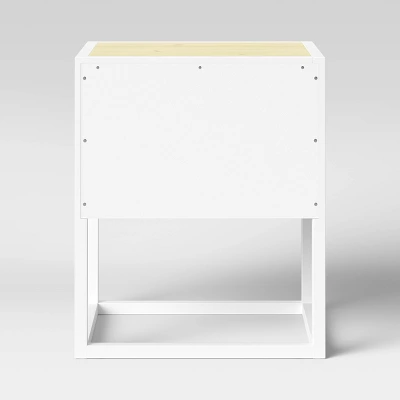 Wood Kids' Nightstand Knock Down White/Natural - Pillowfort™ 3 Wood Kids' Nightstand Knock Down White/Natural - Pillowfort™ - Image 3