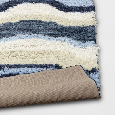 Waves Area Kids' Rug Blue/Green - Pillowfort™ 3 Waves Area Kids' Rug Blue/Green - Pillowfort™ - Image 3