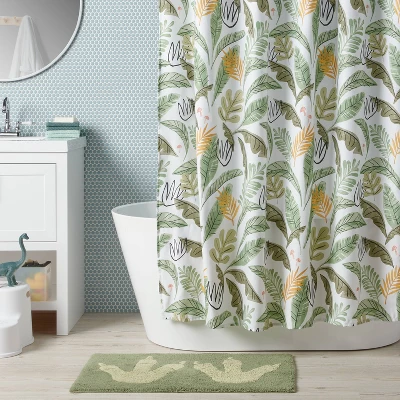 Botanical Kids' Shower Curtain - Pillowfort™ 1 Botanical Kids' Shower Curtain - Pillowfort™