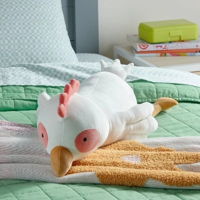 Chicken Weighted Plush Kids' Throw Pillow White - Pillowfort™ 1 Chicken Weighted Plush Kids' Throw Pillow White - Pillowfort™