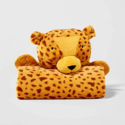Cheetah Kids' Hooded Blanket - Pillowfort™ 2 Cheetah Kids' Hooded Blanket - Pillowfort™ - Image 2