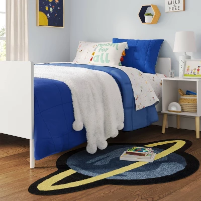 Planet Shaped Wool Kids' Rug - Pillowfort™ 1 Planet Shaped Wool Kids' Rug - Pillowfort™