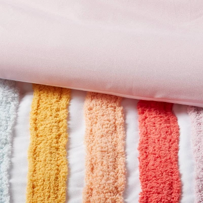 Toddler Rainbow Kids' Comforter - Pillowfort™: Floral Botanical Design, Recycled Polyester, OEKO-TEX Certified 2 Toddler Rainbow Kids' Comforter - Pillowfort™: Floral Botanical Design, Recycled Polyester, OEKO-TEX Certified - Image 2