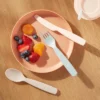 Kids' 18pc Plastic Flatware Set - Pillowfort™: Dishwasher-Safe, Modern Kids Utensils, Service For 6