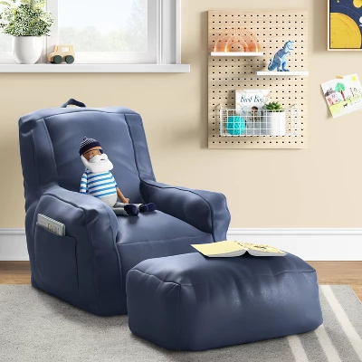 Sensory Friendly Kids’ Chair With Ottoman - Pillowfort™ 1 Sensory Friendly Kids’ Chair With Ottoman - Pillowfort™
