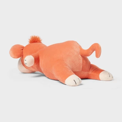 Monkey Weighted Plush Kids' Throw Pillow Orange - Pillowfort™ 2 Monkey Weighted Plush Kids' Throw Pillow Orange - Pillowfort™ - Image 2