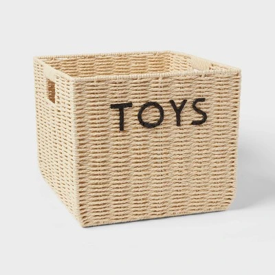 Kids' Large Woven Toys Storage Basket - Pillowfort™ 4 Kids' Large Woven Toys Storage Basket - Pillowfort™ - Image 4