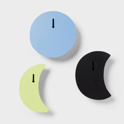 3pc Resin Moon Kids' Wall Decor Set - Pillowfort™ 3 3pc Resin Moon Kids' Wall Decor Set - Pillowfort™ - Image 3