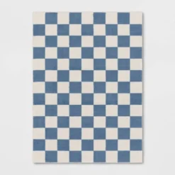 Area Kids' Rug Checker Blue - Pillowfort™ 9 Area Kids' Rug Checker Blue - Pillowfort™ -Baby House GUEST 3432509b 38d9 4a39 97a3 53d74a7b8329