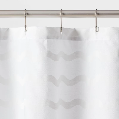Wave Kids' Shower Curtain White - Pillowfort™ 2 Wave Kids' Shower Curtain White - Pillowfort™ - Image 2