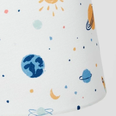 Kids' Round Base With Space Shade Lamp Blue - Pillowfort™ 4 Kids' Round Base With Space Shade Lamp Blue - Pillowfort™ - Image 4