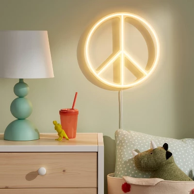 Peace Neon Kids' Wall Decor - Pillowfort™ 2 Peace Neon Kids' Wall Decor - Pillowfort™ - Image 2