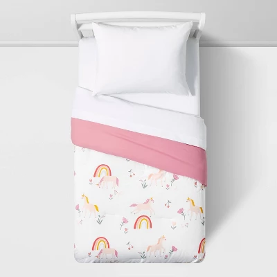 Unicorn Cotton Kids' Comforter Set - Pillowfort™ 1 Unicorn Cotton Kids' Comforter Set - Pillowfort™