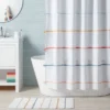 Multi Striped With Tassels Kids' Shower Curtain - Pillowfort™