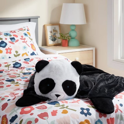Panda Kids' Hooded Blanket - Pillowfort™ 1 Panda Kids' Hooded Blanket - Pillowfort™