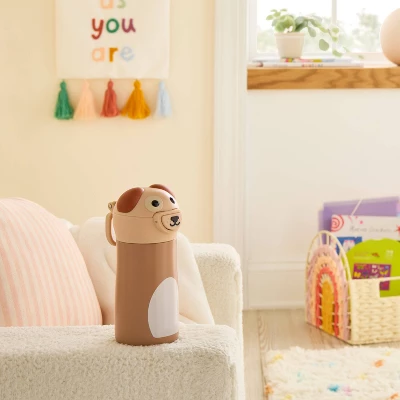 Kids' 10 Fl Oz Dog Animal Water Bottle - Pillowfort™ 1 Kids' 10 Fl Oz Dog Animal Water Bottle - Pillowfort™