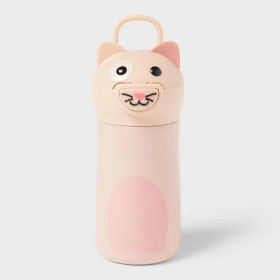 Kids' 10 Fl Oz Cat Animal Water Bottle - Pillowfort™ 3 Kids' 10 Fl Oz Cat Animal Water Bottle - Pillowfort™ - Image 3