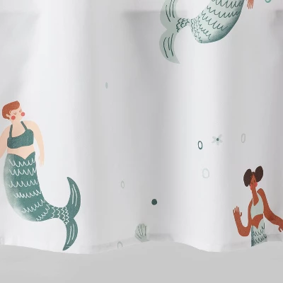 Mermaid Kids' Shower Curtain - Pillowfort™ 3 Mermaid Kids' Shower Curtain - Pillowfort™ - Image 3