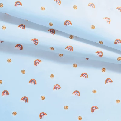 Rainbow Microfiber Kids' Sheet Set Scatter - Pillowfort™ 3 Rainbow Microfiber Kids' Sheet Set Scatter - Pillowfort™ - Image 3