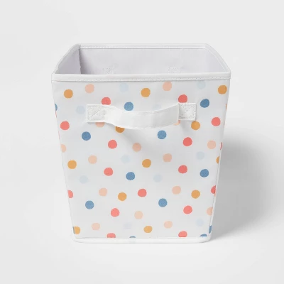 Polka Dot Kids' Fabric Bin - Pillowfort™ 4 Polka Dot Kids' Fabric Bin - Pillowfort™ - Image 4