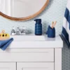 Kids' Toothbrush Holder Shark Blue - Pillowfort™: Fun Bathroom Accessory, Silicone, Animal Pattern