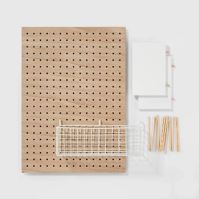 Modular Organization System Kids' Pegboard Brown - Pillowfort™ 3 Modular Organization System Kids' Pegboard Brown - Pillowfort™ - Image 3