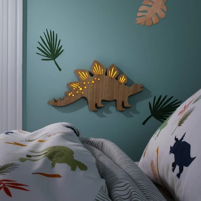 Dinosaur Wood Lit Kids' Wall Decor - Pillowfort™ 2 Dinosaur Wood Lit Kids' Wall Decor - Pillowfort™ - Image 2