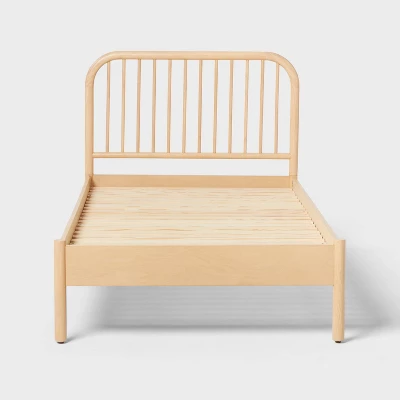 Twin Natural Wood Bed - Pillowfort™ 2 Twin Natural Wood Bed - Pillowfort™ - Image 2