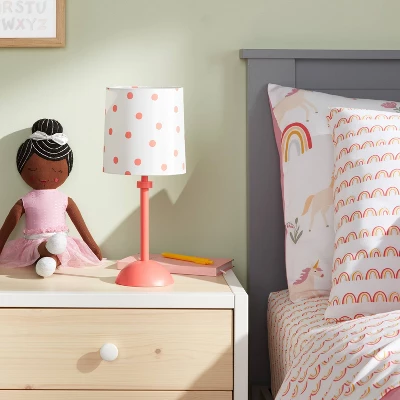 Polka Dot Kids' Accent Lamp Orange - Pillowfort™ 1 Polka Dot Kids' Accent Lamp Orange - Pillowfort™