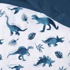 Dinosaur Value Multi-Piece Kids' Bedding Set Watercolor Blue - Pillowfort™