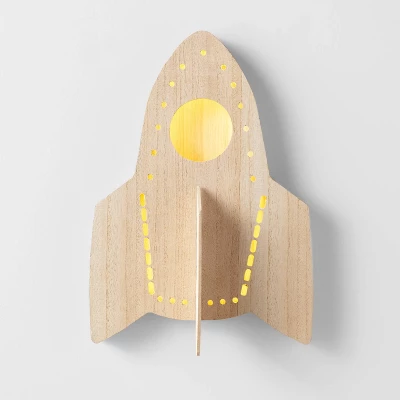 Rocket Wood Lit Kids' Wall Decor - Pillowfort™ 4 Rocket Wood Lit Kids' Wall Decor - Pillowfort™ - Image 4