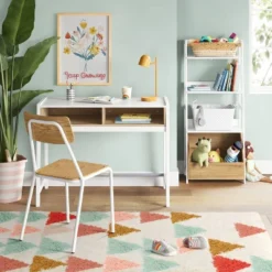 Bly Kids' Bookshelf With Storage White - Pillowfort™