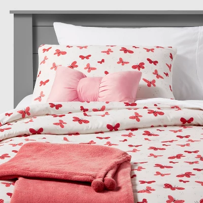 Butterfly Value Multi-Piece Kids' Bedding Set Rose - Pillowfort™ 7 Butterfly Value Multi-Piece Kids' Bedding Set Rose - Pillowfort™ - Image 7