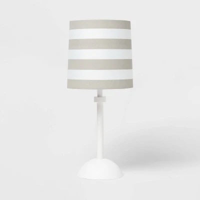 Striped Kids' Accent Lamp Gray - Pillowfort™ 4 Striped Kids' Accent Lamp Gray - Pillowfort™ - Image 4