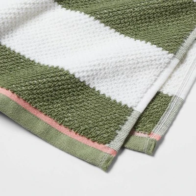 Striped Kids’ Towel Green With SILVADUR™ Antimicrobial Technology Green - Pillowfort™ 2 Striped Kids’ Towel Green With SILVADUR™ Antimicrobial Technology Green - Pillowfort™ - Image 2