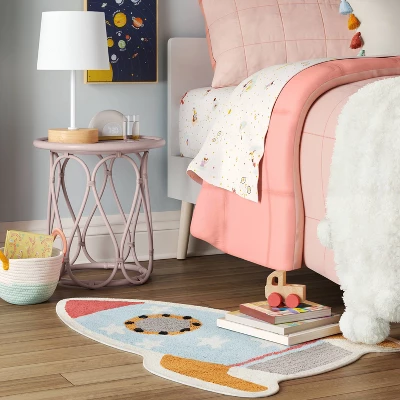 Rocket Shaped Kids' Accent Rug - Pillowfort™ 1 Rocket Shaped Kids' Accent Rug - Pillowfort™