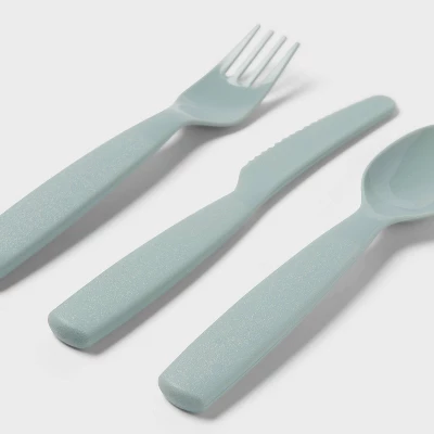 Kids' 18pc Plastic Flatware Set - Pillowfort™: Dishwasher-Safe, Modern Kids Utensils, Service For 6 2 Kids' 18pc Plastic Flatware Set - Pillowfort™: Dishwasher-Safe, Modern Kids Utensils, Service For 6 - Image 2