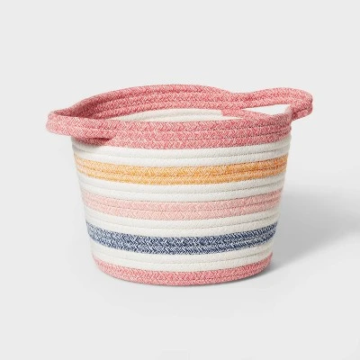 Striped Coiled Rope Kids' Storage Bin - Pillowfort™ 6 Striped Coiled Rope Kids' Storage Bin - Pillowfort™ - Image 6