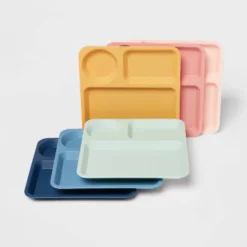 Kids' 6pc Basic Tray New Colors - Pillowfort™: Multicolor Divided Plates, Dishwasher & Microwave Safe 5 Kids' 6pc Basic Tray New Colors - Pillowfort™: Multicolor Divided Plates, Dishwasher & Microwave Safe -Baby House GUEST 6d1b5e84 9ee4 4588 bb3c 6c72bf7f447f