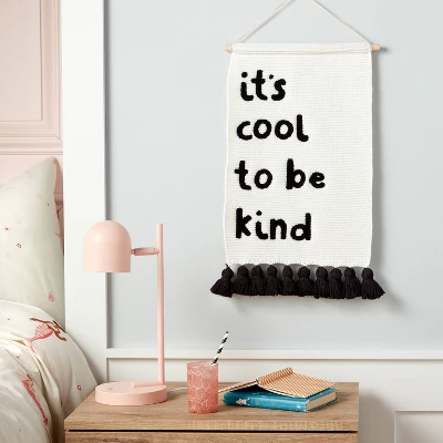 It's Cool To Be Kind Hanging Kids' Knit Banner - Pillowfort™ 1 It's Cool To Be Kind Hanging Kids' Knit Banner - Pillowfort™