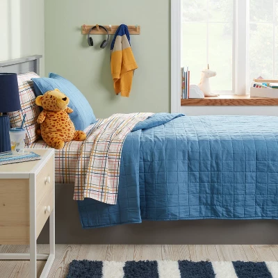 Value Kids' Quilt Bergen Blue - Pillowfort™ 1 Value Kids' Quilt Bergen Blue - Pillowfort™