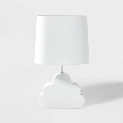 Cloud Dual Light Figural Kids' Lamp (Light Bulbs Not Included) White - Pillowfort™: Ceramic Table Lamp, 3-Way Switch 1 Cloud Dual Light Figural Kids' Lamp (Light Bulbs Not Included) White - Pillowfort™: Ceramic Table Lamp, 3-Way Switch