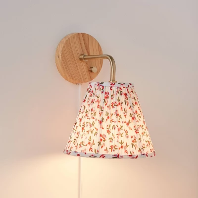 2pk Floral Shade Kids' Wall Sconces - Pillowfort™ 3 2pk Floral Shade Kids' Wall Sconces - Pillowfort™ - Image 3