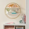 Kids' Round Shelf With Gold Wire - Pillowfort™
