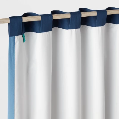 84" Tonal Blackout Window Kids' Panel Blue - Pillowfort™ 4 84" Tonal Blackout Window Kids' Panel Blue - Pillowfort™ - Image 4