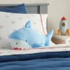 Shark Soothing Weighted Plush Kids' Throw Pillow Blue - Pillowfort™